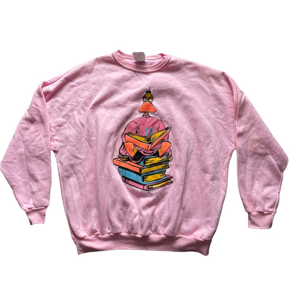 Vintage 1987 Belle Town Inc Graphic Crewneck Sweater Sweatershirt Pullover XL